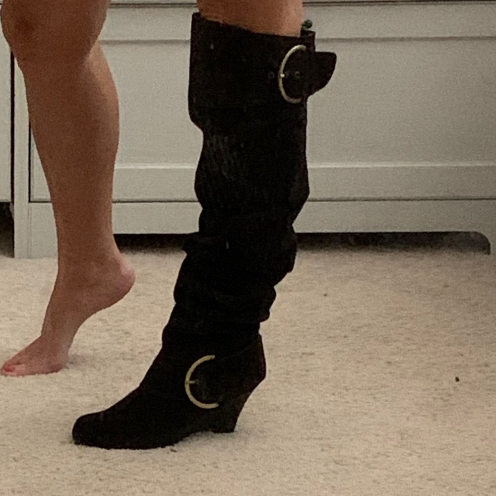 Naughty monkey knee high slouchy boots 8.5